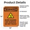 Signmission Hot Surface Sign, 14 in H x 10 in W, Vinyl Decal, Burn Hazard Hot Surface With Symbol OS-2PACK-WS-D-1014-V-13004 - alternate 3